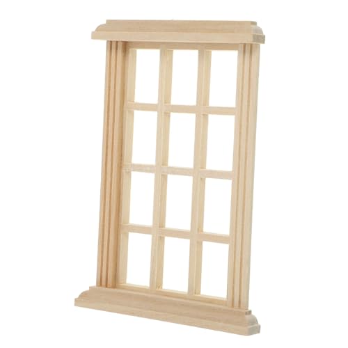 LRXIYODE Miniatur Dekoration DIY Blanko Fensterrahmen für Puppenhaus Zubehör zum Bemalen und Basteln Geeignet für Puppenhaus Möbel LRXIYODE Miniatur Dekoration DIY Blanko Fensterrahmen für Puppenhaus Zubehör zum Bemalen und Basteln Geeignet für Puppenhaus Möbel von LRXIYODE