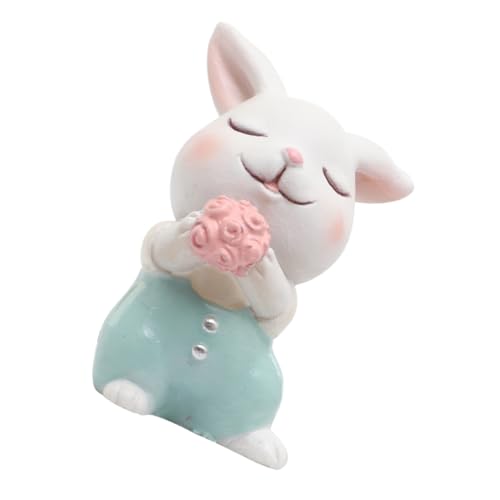 LRXIYODE Niedlicher Resin Kuchenfigur Cake Topper Grün Hase Cartoon Kuchenornament Dekoration Für Büro Tisch Balkon Auto Geschenkidee LRXIYODE Niedlicher Resin Kuchenfigur Cake Topper Grün Hase Cartoon Kuchenornament Dekoration Für Büro Tisch Balkon Auto Geschenkidee von LRXIYODE
