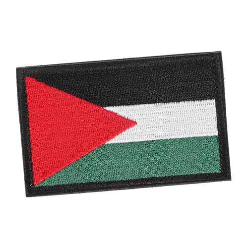 LRXIYODE Palästina Flaggen Aufnäher Armband Patch mit Klettband Stickerei Patriotisches Zubehör für Rucksäcke Kleidung Individuelle Anpassung von LRXIYODE