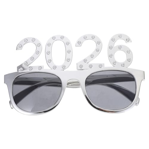 LRXIYODE Partybrille Silber mit Glitzer Neujahrs Accessoire für Silvesterfeier Dekorative Fotorequisite und Kostümbrille für Neujahrsfest und Partyspaß LRXIYODE Partybrille Silber mit Glitzer Neujahrs Accessoire für Silvesterfeier Dekorative Fotorequisite und Kostümbrille für Neujahrsfest und Partyspaß von LRXIYODE