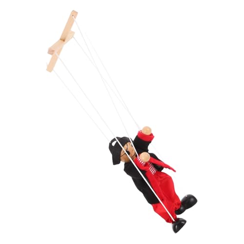 LRXIYODE Piraten Marionette Holzfigur Lustige Und Interaktive Puppenspielzeug Für Theateraufführungen Und Kreative Familienaktivitäten von LRXIYODE