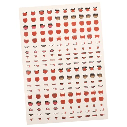 LRXIYODE Selbstklebende Cartoon Mundaufkleber für Basteln Bogen Bunte DIY Sticker für Puppen und Scrapbooking Vielseitige Mundmotive für Kreative Dekoration LRXIYODE Selbstklebende Cartoon Mundaufkleber für Basteln Bogen Bunte DIY Sticker für Puppen und Scrapbooking Vielseitige Mundmotive für Kreative Dekoration von LRXIYODE