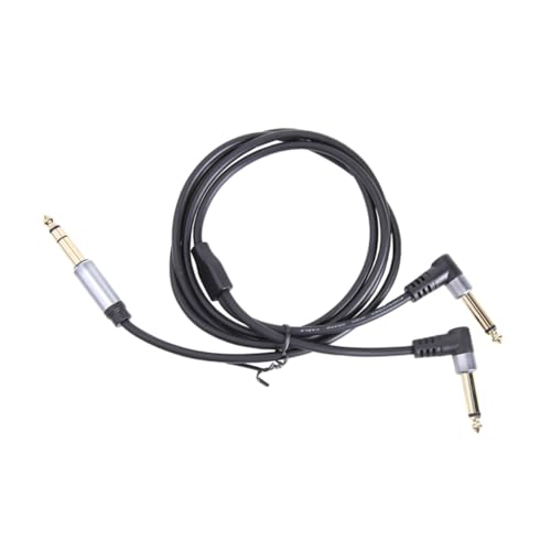 LRXIYODE Stereo Audio Adapterkabel Dual Mono Anschlusskabel Vergoldete Stecker Robustes Instrumentenkabel für Gitarre und Audioequipment Kompatibel mit Geräten von LRXIYODE