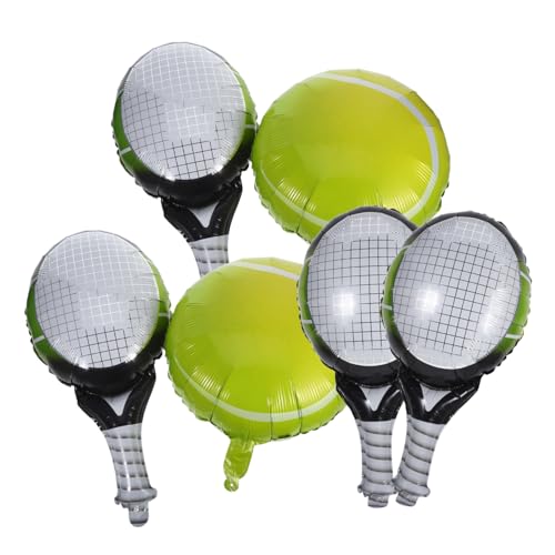 LRXIYODE Tennis Ball und Schläger Folienballons Teiliges für Sport Partys Langlebig und Undicht für Geburtstagsdekorationen und Sportliche Events LRXIYODE Tennis Ball und Schläger Folienballons Teiliges für Sport Partys Langlebig und Undicht für Geburtstagsdekorationen und Sportliche Events von LRXIYODE