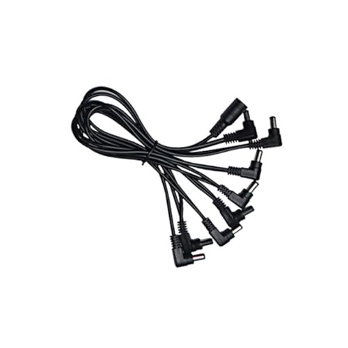 LRXIYODE Wege Stromkabel mit Abgewinkeltem Stecker für Gitarren und Bass Effektpedale Daisy Chain Kabel zum Verbinden von Pedalen Langlebiges Power Kabel für Sauberes Pedalboard von LRXIYODE