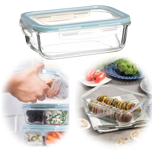 LS-LebenStil Glas Frischhaltedose Cook & Close - 1000ml luftdicht auslaufsicher mit Deckel Ventil Meal Prep Boxen Lebensmittel Mikrowelle Gefrierdose Aufbewahrungsbox Vorratsdose Mikrowelle Ofenfest LS-LebenStil Glas Frischhaltedose Cook & Close - 1000ml luftdicht auslaufsicher mit Deckel Ventil Meal Prep Boxen Lebensmittel Mikrowelle Gefrierdose Aufbewahrungsbox Vorratsdose Mikrowelle Ofenfest von LS-LebenStil