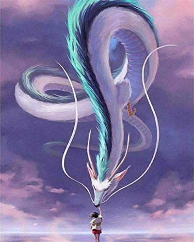 LSDEERE DIY Malen nach Zahlen-Ölgemälde Geschenk für Erwachsene Kinder Anime Mädchen und weißer Drache Malen Nach Zahlen Kits Wohnzimmer Schlafzimmer Wanddekoration 16 * 20inch LSDEERE DIY Malen nach Zahlen-Ölgemälde Geschenk für Erwachsene Kinder Anime Mädchen und weißer Drache Malen Nach Zahlen Kits Wohnzimmer Schlafzimmer Wanddekoration 16 * 20inch von LSDEERE