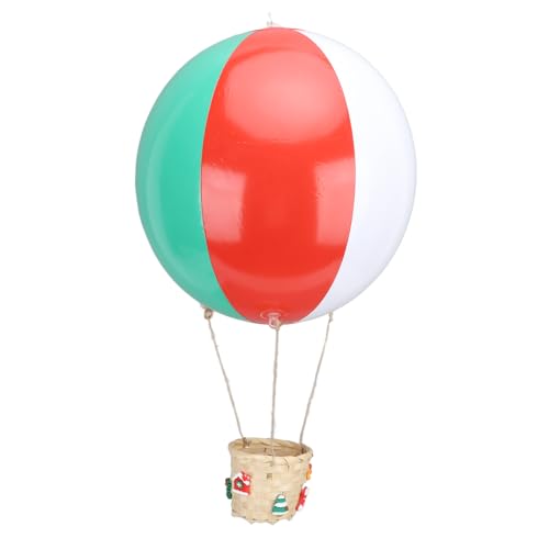 Floating The Skies Luftballon, Heißluftballon mit Rattankorb-Dekoration, Hängende Luftballon-Dekoration für Geburtstag, Hochzeit, Weihnachten von LSFYYDS
