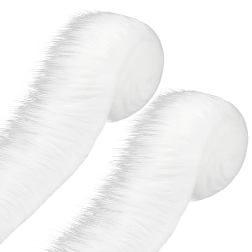 2 Stück Kunstfell Band Kunstpelz Fellstoff, 5cmx150cm Flauschig Fellband Meterware Kunstfell Bordüre Weich Dekoband Bordüre Rolle Nähen Basteln DIY Patch Band für Kostüme Basteln Teppich 2 Stück Kunstfell Band Kunstpelz Fellstoff, 5cmx150cm Flauschig Fellband Meterware Kunstfell Bordüre Weich Dekoband Bordüre Rolle Nähen Basteln DIY Patch Band für Kostüme Basteln Teppich von LSGGTIM