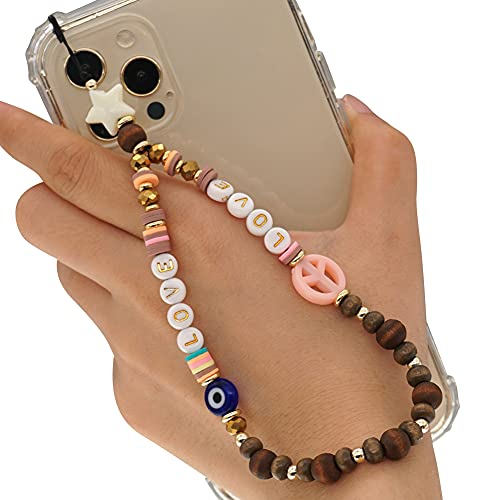 Böhmische Handyanhänger, Perle Handykette Acryl Handy Lanyard Kette Bunte Perlen Mobile Phone Strap für Frauen Mädchen Charm Anhänger Handyschlaufe Lanyard Perlen Kette für Handy Mobile Handyschmuck Böhmische Handyanhänger, Perle Handykette Acryl Handy Lanyard Kette Bunte Perlen Mobile Phone Strap für Frauen Mädchen Charm Anhänger Handyschlaufe Lanyard Perlen Kette für Handy Mobile Handyschmuck von LSGGTIM