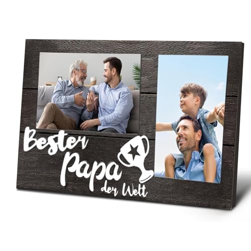 LSGXZS Geschenke für Papa Personalisierte Holz Bilderrahmen für Papa,Geburtstag Weihnachten Valentinstag Vatertag für Bester Papa von Tochter Sohn,Fotogeschenke besten geschenke von kindern für Papa LSGXZS Geschenke für Papa Personalisierte Holz Bilderrahmen für Papa,Geburtstag Weihnachten Valentinstag Vatertag für Bester Papa von Tochter Sohn,Fotogeschenke besten geschenke von kindern für Papa von LSGXZS