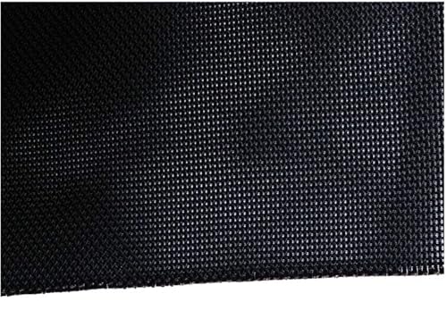 LSHIJI Lautsprecher Stoffgrilltuch 1,4 Meter x 0,5 Meter Lautsprecher, wasserdicht, schalldicht, Netzstoff, Lautsprecherstoff Akustikstoff(Balck) von LSHIJI