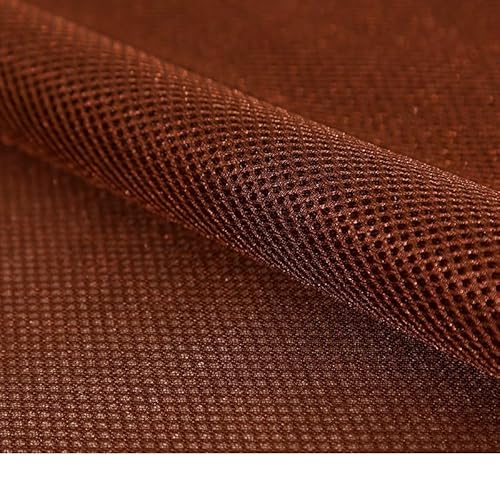 LSHIJI Lautsprecher Stoffgrilltuch 160 x 100 cm atmungsaktiver Lautsprecher-Netzstoff Akustikstoff(2 Coffee) von LSHIJI
