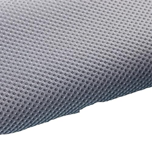 LSHIJI Lautsprecher Stoffgrilltuch 160 x 45 cm/160 x 90 cm Lautsprecher-Netzstoff, staubdicht, schalldichter Stoff, Staubtuch, schützender Lautsprecherstoff Akustikstoff(1 Light Gray,160x45cm) von LSHIJI