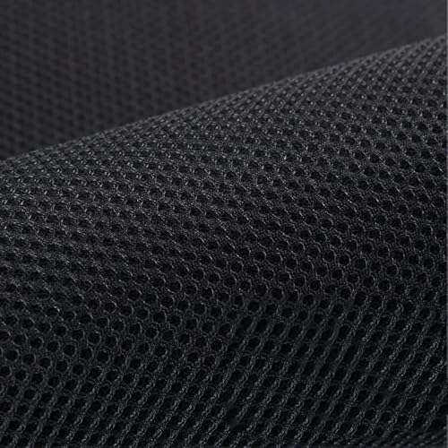 LSHIJI Lautsprecher Stoffgrilltuch 160 x 45 cm/160 x 90 cm Lautsprecher-Netzstoff, staubdicht, schalldichter Stoff, Staubtuch, schützender Lautsprecherstoff Akustikstoff(4 Black,160x45cm) von LSHIJI