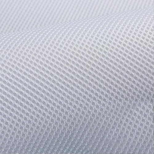 LSHIJI Lautsprecher Stoffgrilltuch 160 x 45 cm/160 x 90 cm Lautsprecher-Netzstoff, staubdichter Stoff, akustischer Schutzstoff for Lautsprecher Akustikstoff(6 White,160x45cm-pre Cut) von LSHIJI