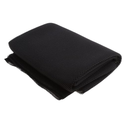 LSHIJI Lautsprecher Stoffgrilltuch Lautsprecherstoff, Stereo-Lautsprecher-Netzstoff, 140 x 50 cm, staubdichter und kratzfester Lautsprecherstoff Akustikstoff(Noir) von LSHIJI