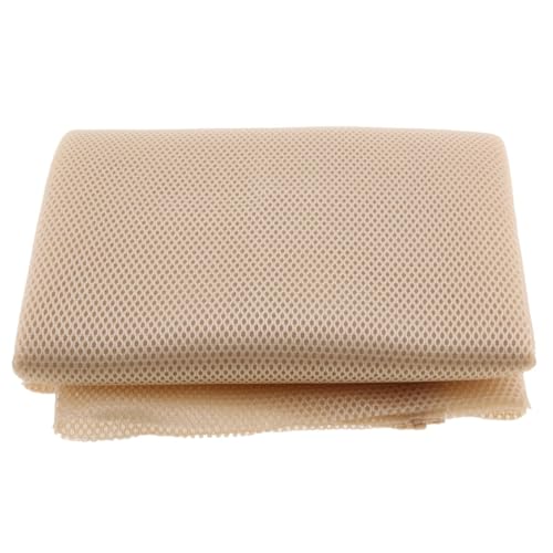 LSHIJI Lautsprecher Stoffgrilltuch Lautsprecherstoff, Stereo-Stoff, Lautsprecher-Netzstoff, Lautsprecherstoff, 1,4 m x 0,5 m/55'' x 19,7'' Akustikstoff(Beige) von LSHIJI