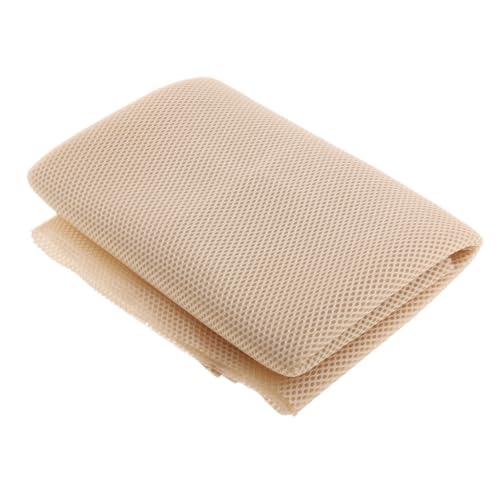 LSHIJI Lautsprecher Stoffgrilltuch Lautsprecherstoff Stereo-Lautsprecher-Netzstoff 1,4 m x 0,5 m Lautsprecherstoff Akustikstoff(Beige) von LSHIJI