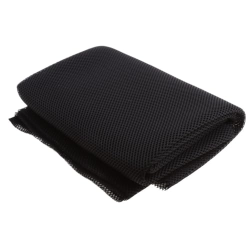 LSHIJI Lautsprecher Stoffgrilltuch Lautsprecherstoff Stereo-Lautsprecher-Netzstoff 1,4 m x 0,5 m Lautsprecherstoff Akustikstoff(Noir) von LSHIJI