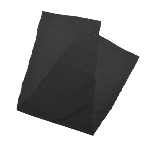 LSHIJI Lautsprecher Stoffgrilltuch Staubdichter Schutzlautsprecher-Grillstoff, Lautsprecherstoff, Netzstoff, Schwarz, 1,7 m x 0,5 m Akustikstoff von LSHIJI
