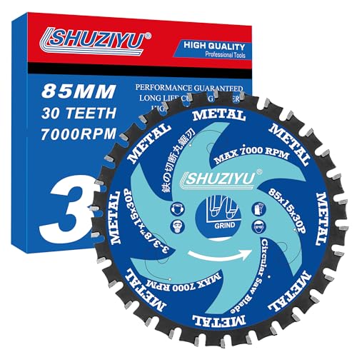 LSHUZIYU 85mm 30T, Kreissägeblatt für Stahl, Mittelloch 15mm, Akku-Sägezubehör, Sägeblatt für Metall LSHUZIYU 85mm 30T, Kreissägeblatt für Stahl, Mittelloch 15mm, Akku-Sägezubehör, Sägeblatt für Metall von LSHUZIYU