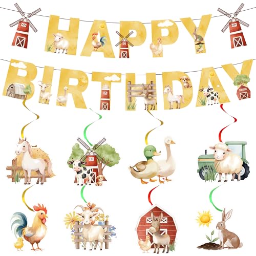Bauernhof Geburtstag Deko Tiere Party - 10 StüCk Happy Birthday Banner Strudel Bauernhof Tiere Scheune HäNgender Für Babyparty Kinder Bauernhof Tiere Geburtstag Baby Shower Home Deko Bauernhof Geburtstag Deko Tiere Party - 10 StüCk Happy Birthday Banner Strudel Bauernhof Tiere Scheune HäNgender Für Babyparty Kinder Bauernhof Tiere Geburtstag Baby Shower Home Deko von LSISIIUYSL