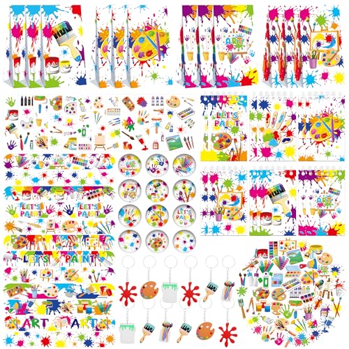 121-teiliges Kunst-Partygeschenk-Set, Mal-Partygeschenke für Kinder, 49 Aufkleber, 12 Tattoo-Aufkleber, 12 Knopf-Abzeichen, 12 Mini-Notizblöcke, 12 Slap-Armbänder, 12 Schlüsselanhänger, 12 121-teiliges Kunst-Partygeschenk-Set, Mal-Partygeschenke für Kinder, 49 Aufkleber, 12 Tattoo-Aufkleber, 12 Knopf-Abzeichen, 12 Mini-Notizblöcke, 12 Slap-Armbänder, 12 Schlüsselanhänger, 12 von LSJDEER