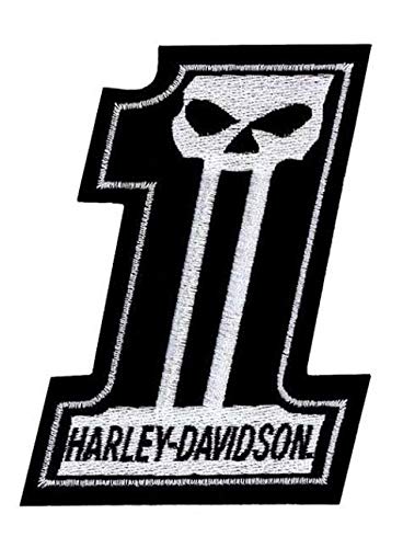 LSM Harley Davidson Willie G Skull #1 – bestickter Motorrad/Biker Patch von LSM