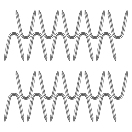 300 Stück Sattelzaunpfosten-Befestigungsklammern, Zaundraht, Metallverschlüsse, Eisen for Hardware-Tuch von LSNNMU