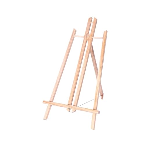 Kunst Staffeleiständer 2 Stück Holzstaffelei for Malen, 20 cm, 24 cm, 30 cm, 40 cm, 50 cm Höhe, klappbare Desktop-Anzeige, Dreieckhalterung, Kunstbedarf(25x50cm) von LSNNMU