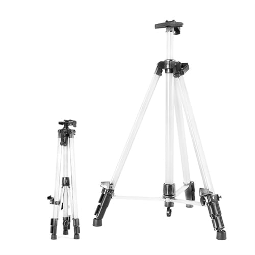 Kunst Staffeleiständer Staffelei aus Aluminiumlegierung, tragbarer, schrumpfbarer, zusammenklappbarer Zeichenbrettständer, höhenverstellbares Stativ, Künstlerbedarf, 6 Farben, 155 cm Höhe(Silver) Kunst Staffeleiständer Staffelei aus Aluminiumlegierung, tragbarer, schrumpfbarer, zusammenklappbarer Zeichenbrettständer, höhenverstellbares Stativ, Künstlerbedarf, 6 Farben, 155 cm Höhe(Silver) von LSNNMU