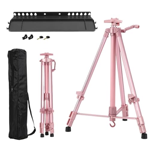 Kunst Staffeleiständer Tragbare, verstellbare Metall-Skizzenstaffelei, Ständer, faltbare Reise-Staffelei, Metall-Staffelei, Skizze, Zeichnung, for Künstler, Kunstbedarf, 50–150 cm(C With Black Tray) Kunst Staffeleiständer Tragbare, verstellbare Metall-Skizzenstaffelei, Ständer, faltbare Reise-Staffelei, Metall-Staffelei, Skizze, Zeichnung, for Künstler, Kunstbedarf, 50–150 cm(C With Black Tray) von LSNNMU