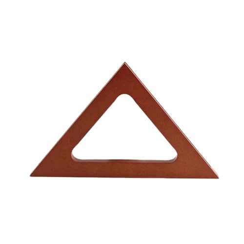 LSNNMU Hölzerne Taschengriffe 2 STÜCKE Dreieck Massivholz Griff Geldbörse Schultertasche Rahmen Griff Strandtasche Handtasche Stroh Tasche DIY Holzgriff(Brown) von LSNNMU