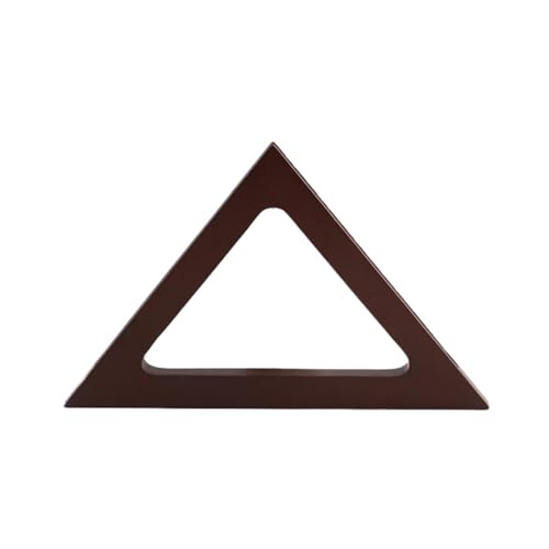 LSNNMU Hölzerne Taschengriffe 2 STÜCKE Dreieck Massivholz Griff Geldbörse Schultertasche Rahmen Griff Strandtasche Handtasche Stroh Tasche DIY Holzgriff(Red Brown) von LSNNMU