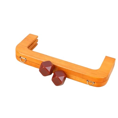 LSNNMU Hölzerne Taschengriffe 2 stücke Holz Tasche Griff Holz Material Holz Geldbörse Rahmen Schrauben Innen Holz Tasche Griff Rahmen Geldbörse Zubehör(Coffee) von LSNNMU
