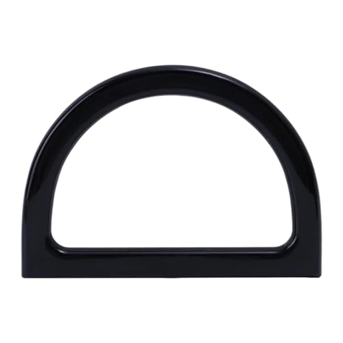 LSNNMU Hölzerne Taschengriffe 4 Stück D-förmige Taschengriffe, DIY-Ersatzgriffe for Handtaschen, Tragegriffe, Geldbörsen, Taschengurte, Holztaschengriffe, Zubehör(Black) von LSNNMU