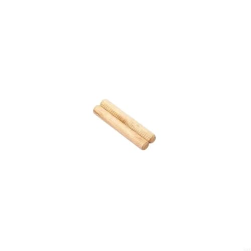LSNNMU Holzdübel 100 Stück Holzdübel for Schränke, Schubladen, Möbelbeschläge, Holzdübelstifte, rund, geriffelt, Basteldübelstifte, Stangen-Set(6mmx40mm) von LSNNMU