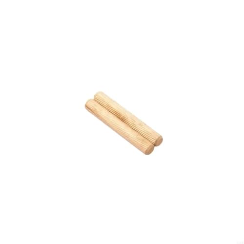 LSNNMU Holzdübel 100 Stück Holzdübel for Schränke, Schubladen, Möbelbeschläge, Holzdübelstifte, rund, geriffelt, Basteldübelstifte, Stangen-Set(8mmx40mm) von LSNNMU