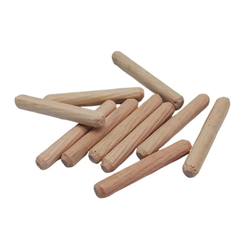 LSNNMU Holzdübel 300 Stück 6 mm 10 mm 10 mm Holzdübel for Schränke, Schubladen, rund, geriffelt, Holz, Basteldübel, Stangen, Set mit Möbelbeschlägen LSNNMU Holzdübel 300 Stück 6 mm 10 mm 10 mm Holzdübel for Schränke, Schubladen, rund, geriffelt, Holz, Basteldübel, Stangen, Set mit Möbelbeschlägen von LSNNMU
