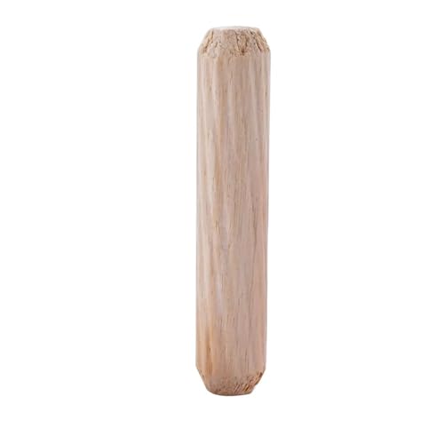 LSNNMU Holzdübel 50 Stück Holzdübel for Schränke, Schubladen, rund, geriffelt, Holz, Bastelstifte, Stangen, Möbelbeschlag, Holzdübelstift(Length 40mm) von LSNNMU