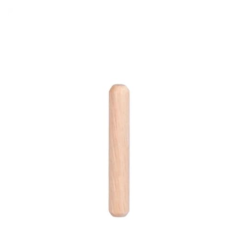 LSNNMU Holzdübel 50 Stück Holzdübel for Schränke, Schubladen, rund, geriffelt, for Holzhandwerk, Dübelstifte, Stangen, Möbelbeschlag, Holzdübelstift(6x30mm) von LSNNMU