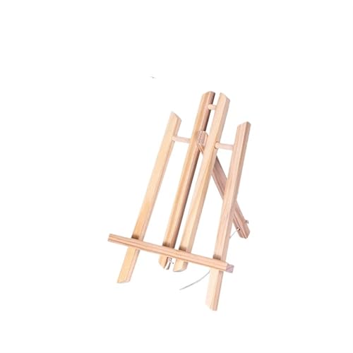 LSNNMU Kunst Staffeleiständer 2 Stück Holzstaffelei for Malen, 20 cm, 24 cm, 30 cm, 40 cm, 50 cm Höhe, klappbare Desktop-Anzeige, Dreieckhalterung, Kunstbedarf(18.8x28.8cm) von LSNNMU