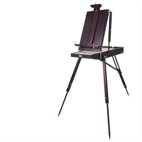 LSNNMU Kunst Staffeleiständer Buche Holz Skizzieren Staffeleien Tragbare Holzstab Ölgemälde Skizze Malerei Rahmen Staffeleien for Zeichnung Kunst Skizze(Coffee Without bar) von LSNNMU