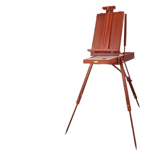 LSNNMU Kunst Staffeleiständer Buche Holz Skizzieren Staffeleien Tragbare Holzstab Ölgemälde Skizze Malerei Rahmen Staffeleien for Zeichnung Kunst Skizze(Walnut Without bar) von LSNNMU