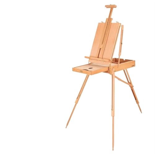LSNNMU Kunst Staffeleiständer Buche Holz Skizzieren Staffeleien Tragbare Holzstab Ölgemälde Skizze Malerei Rahmen Staffeleien for Zeichnung Kunst Skizze(Wood Without bar) von LSNNMU