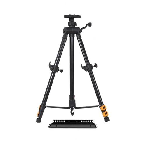 LSNNMU Kunst Staffeleiständer Malerei Dreieck Staffelei Handkurbel Modell Höhenverstellbare Hubstange Staffelei Kunst Display Stand Tragbare Malerei Stativ Staffelei(Black) von LSNNMU
