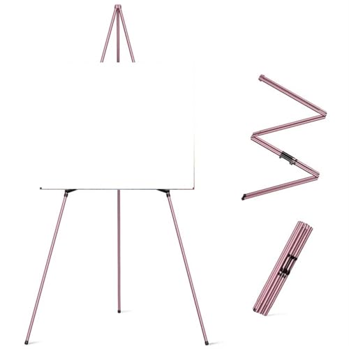 LSNNMU Kunst Staffeleiständer Stativ-Ausstellungsstand, Kunst-Malerei-Staffelei, Gemälde-Kunst-Staffelei, Fotorahmen, Kunsttafel, einfach zusammenklappbares Holzbrett, Leinwand-Poster(Purple) von LSNNMU