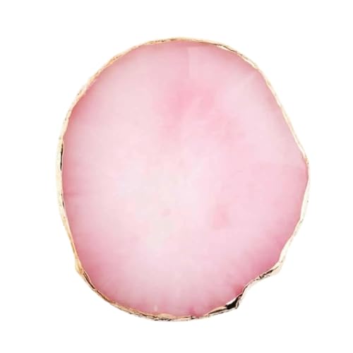 LSNNMU Trinket Dish Schmuckschale aus Kunstharz, Schmuck, Halskette, Ring, Ohrringe, Präsentationsplatte, Tablett, Halter, Schale, Organizer, Schmuckverpackung(Pink) von LSNNMU