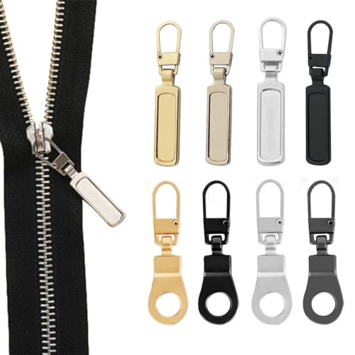8 Stück Universal Ersatzteile Reißverschluss Zipper,Reißverschluss Zipper für Koffer Mantel Stiefel Jackenrucksäcke von LSOJFE